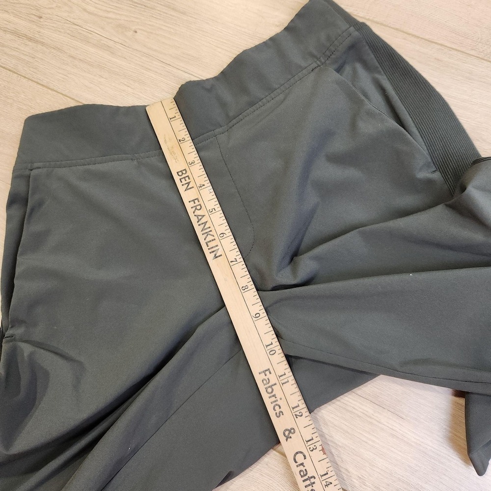 Athleta Brooklyn Ankle Pants Womens 2 Green Elastic Waist Pockets Stretch - Picture 7 of 10